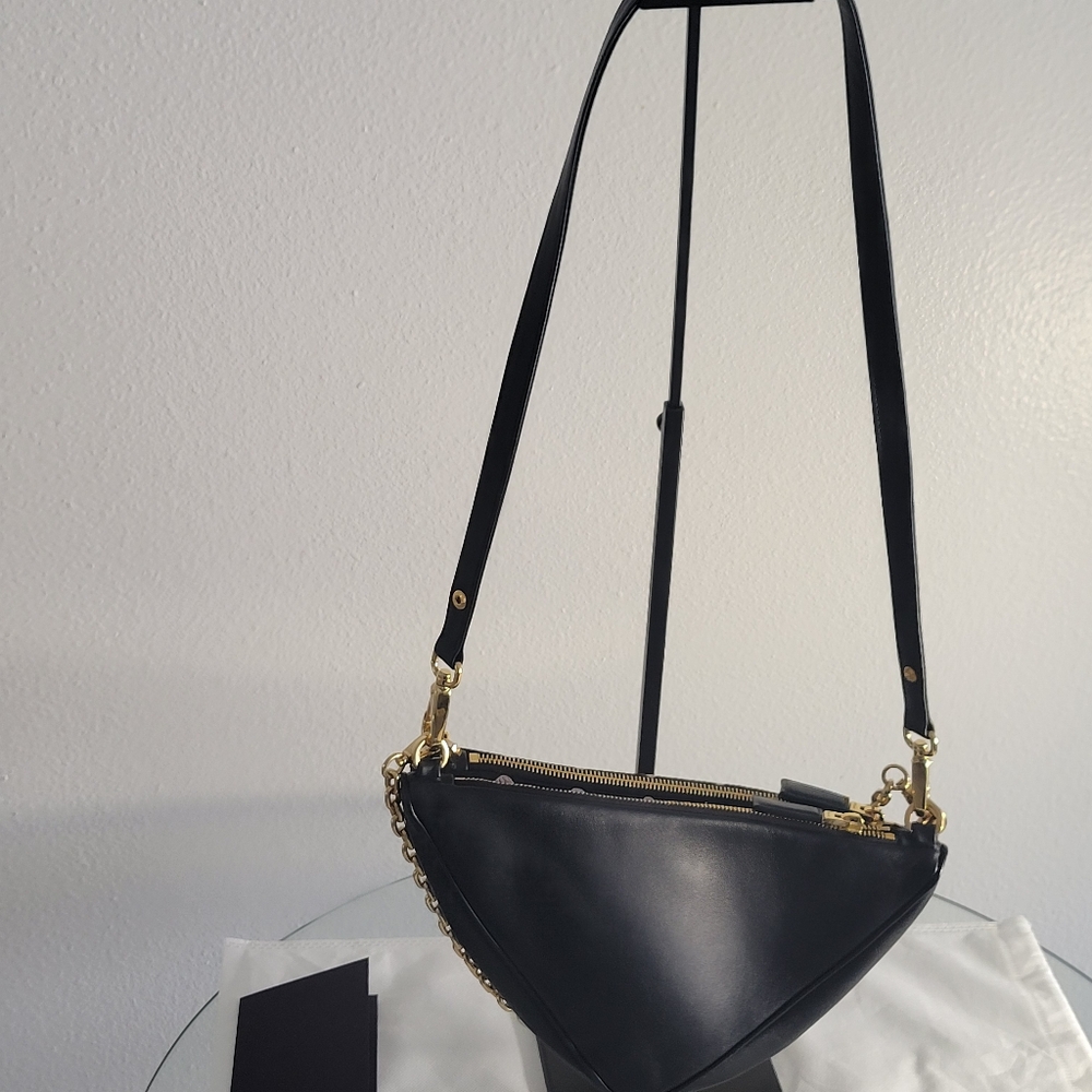 Prada Symbole leather and fabric mini bag - Black/Alabaster White. - Picture 7 of 9